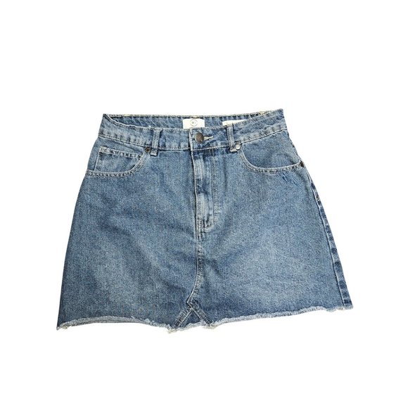 91 Cotton On Dresses & Skirts - 91 Cotton On A Line Mini Jean Skirt Women Size 6